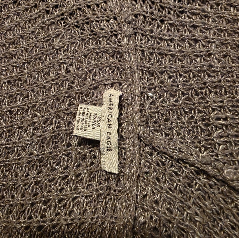 Oversized hooded cardigan